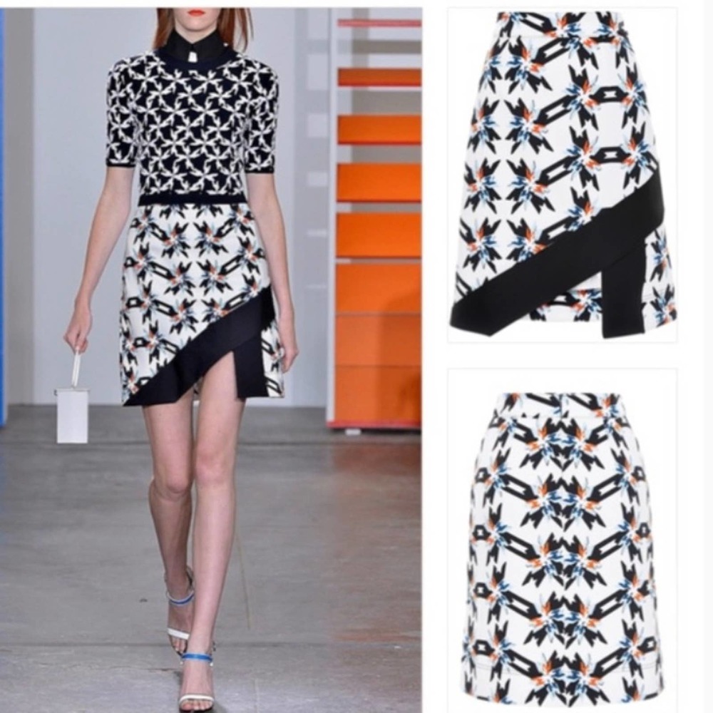 Tanya Taylor Pinwheel Ren Asymmetrical Mini Skirt